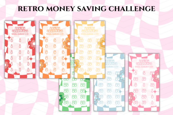 Download Retro Money Saving Challenges Pdf Budget - Pdf Collection