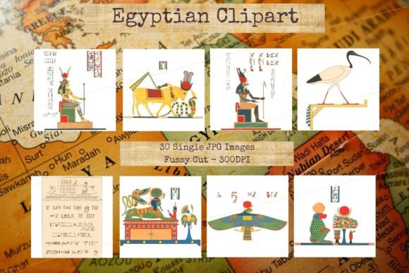 Download Egyptian Art &amp; Hieroglyphs - Clipart 03 - Clipart Collection