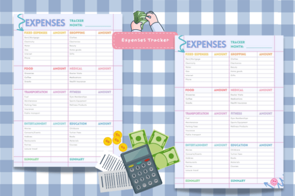 Download Expenses Tracker 4years Interactive PDF - Pdf Collection