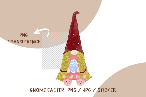 Download Gnome with Cute Egg Clipart - Clipart Collection