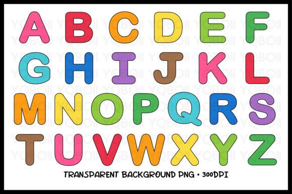 Download Uppercase Alphabet Letters Clipart Set - Clipart Collection