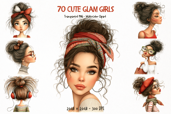 Download Cute Glam Girls PNG Clipart - Clipart Collection