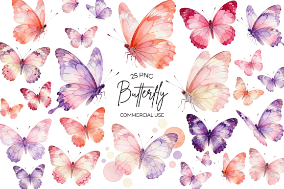 Download Butterfly Watercolor Clipart Floral PNG - Clipart Collection