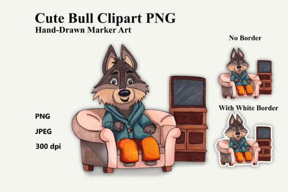 Download Cute Wolf Chair Clipart PNG Marker Art - Clipart Collection
