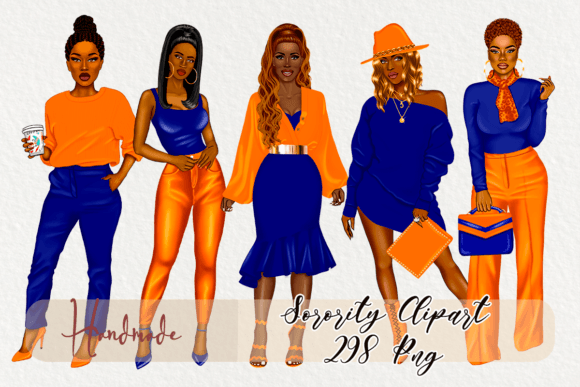 Download Sorority Orange and Blue Clipart - Clipart Collection