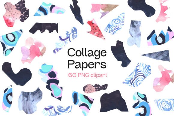 Download Collage Torn Papers Clipart &amp; Stickers - Clipart Collection