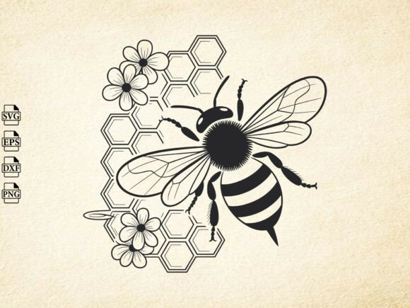 Download Beehive and Bees Svg, Bee Clipart, Queen - Clipart Collection