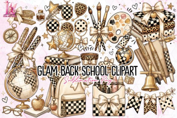 Download Glam Back School Clipart PNG - Clipart Collection