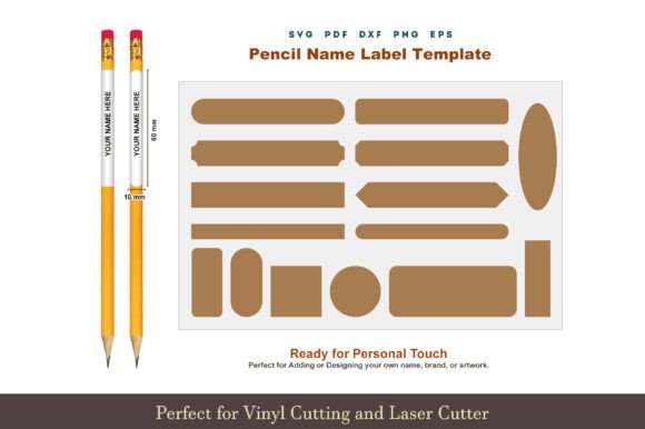 Download Pencil Label Template SVG PNG PDF - Pdf Collection