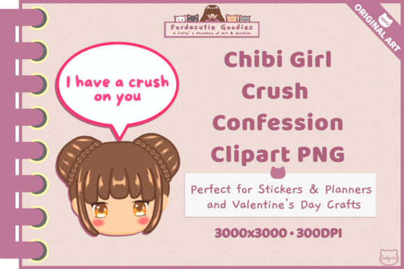 Download Chibi Girl Crush Confession Clipart PNG - Clipart Collection