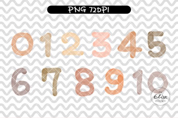 Download Watercolor Number Clipart - Clipart Collection