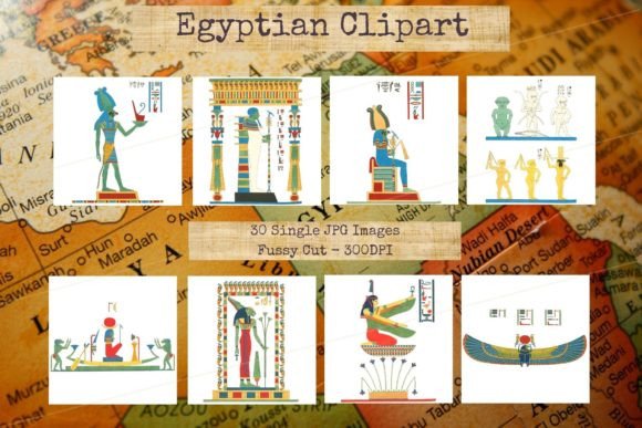 Download Egyptian Art &amp; Hieroglyphs - Clipart - Clipart Collection