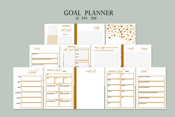 Download Gold Goal Planner - Goal planner Collection