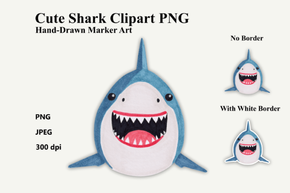 Download Cute Shark Clipart PNG - Clipart Collection