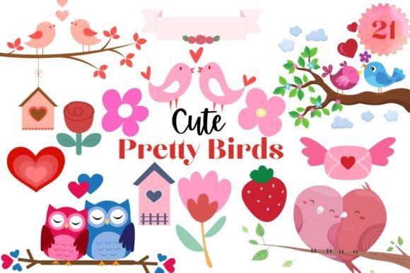 Download Birds Couple Love Clipart Bundle - Clipart Collection