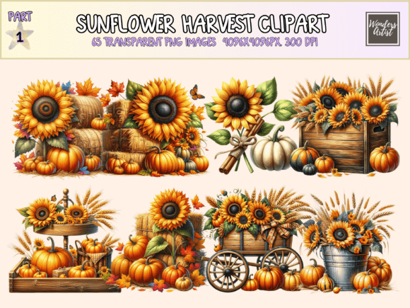 Download Sunflower Harvest Clipart - Clipart Collection