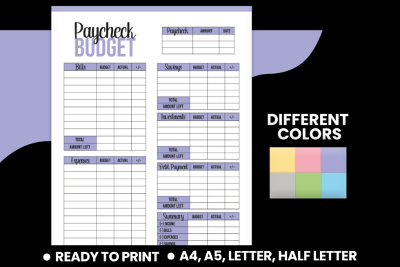 Download Paycheck Budget Planner Printable - PDF - Pdf Collection