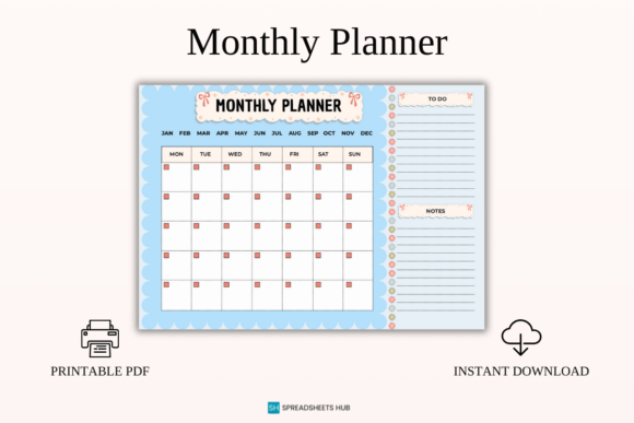 Download Monthly Goal &amp; Schedule Planner PDF - Pdf Collection