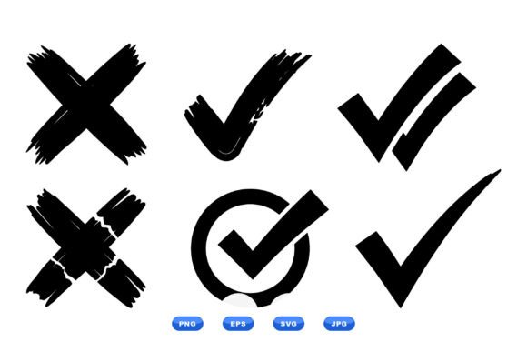 Download Grunge Check Mark Clipart Set - Clipart Collection